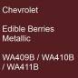 Preview: Chevrolet, Edible Berries Metallic, WA409B / WA410B / WA411B.